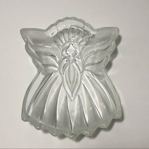 Vintage Gorham Glass Crystal Angel Dish